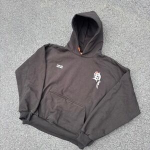Sana Detroit Authentic streetwear black heavyweight hoodie sweatshirt